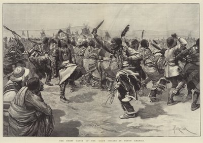 La danse des fantômes des Indiens Sioux en Amérique du Nord - Amedee Forestier